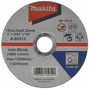 Makita A-85313 - DISC TAIERE OTEL A30R 125X22